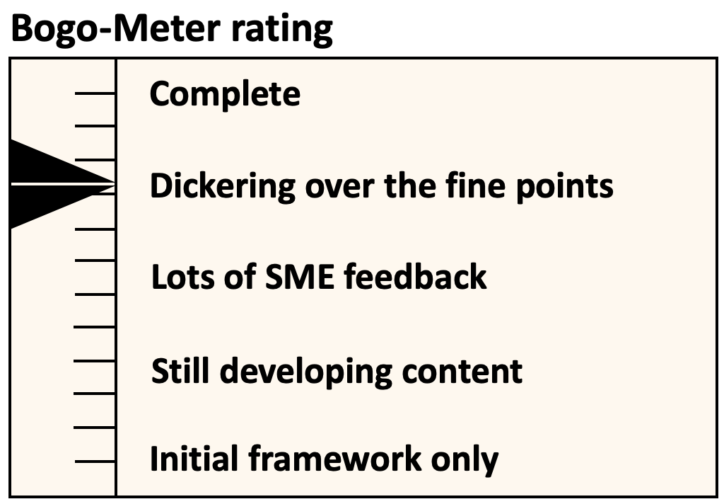 Dickering over Fine Points
